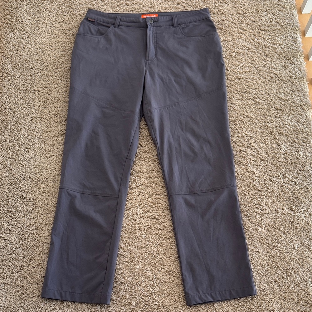 Merrell SelectDry Mens Pants Athletic Travel Hiking Technical, Dark Gray 36R